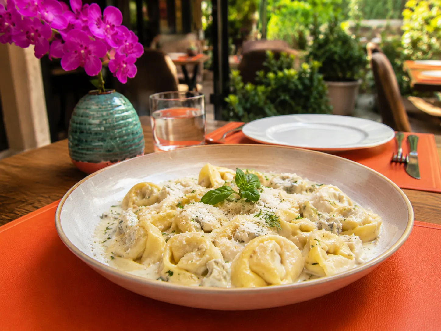 Three-cheese tortellini at Divella Bistro