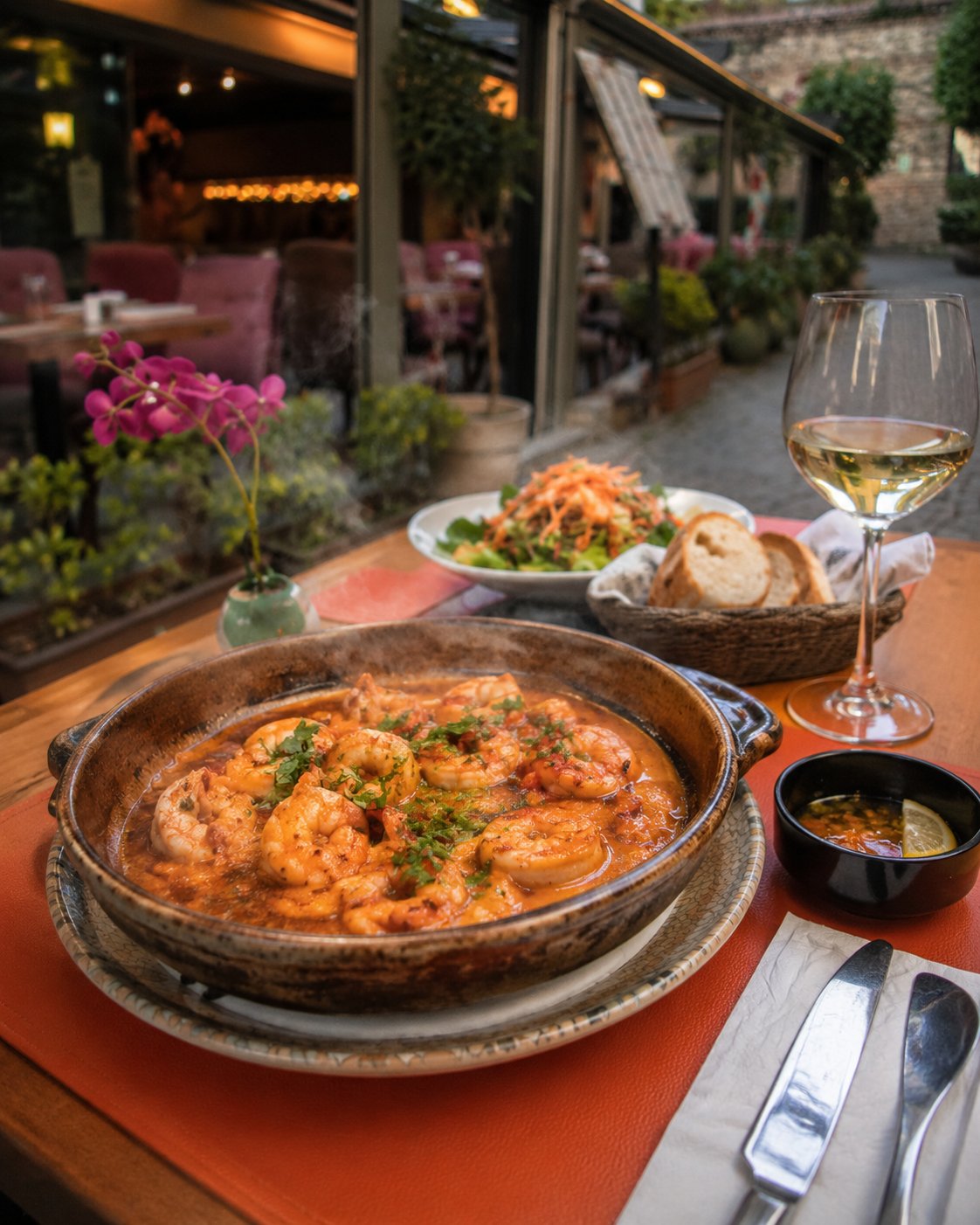Divella shrimp casserole seafood dish in Sultanahmet