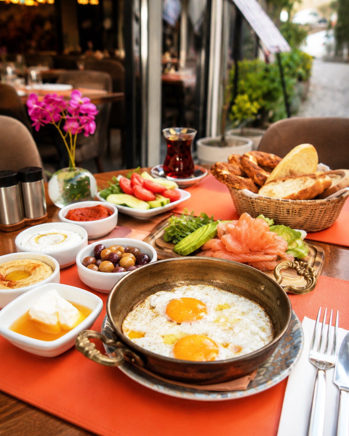 Divella Turkish breakfast table in Sultanahmet