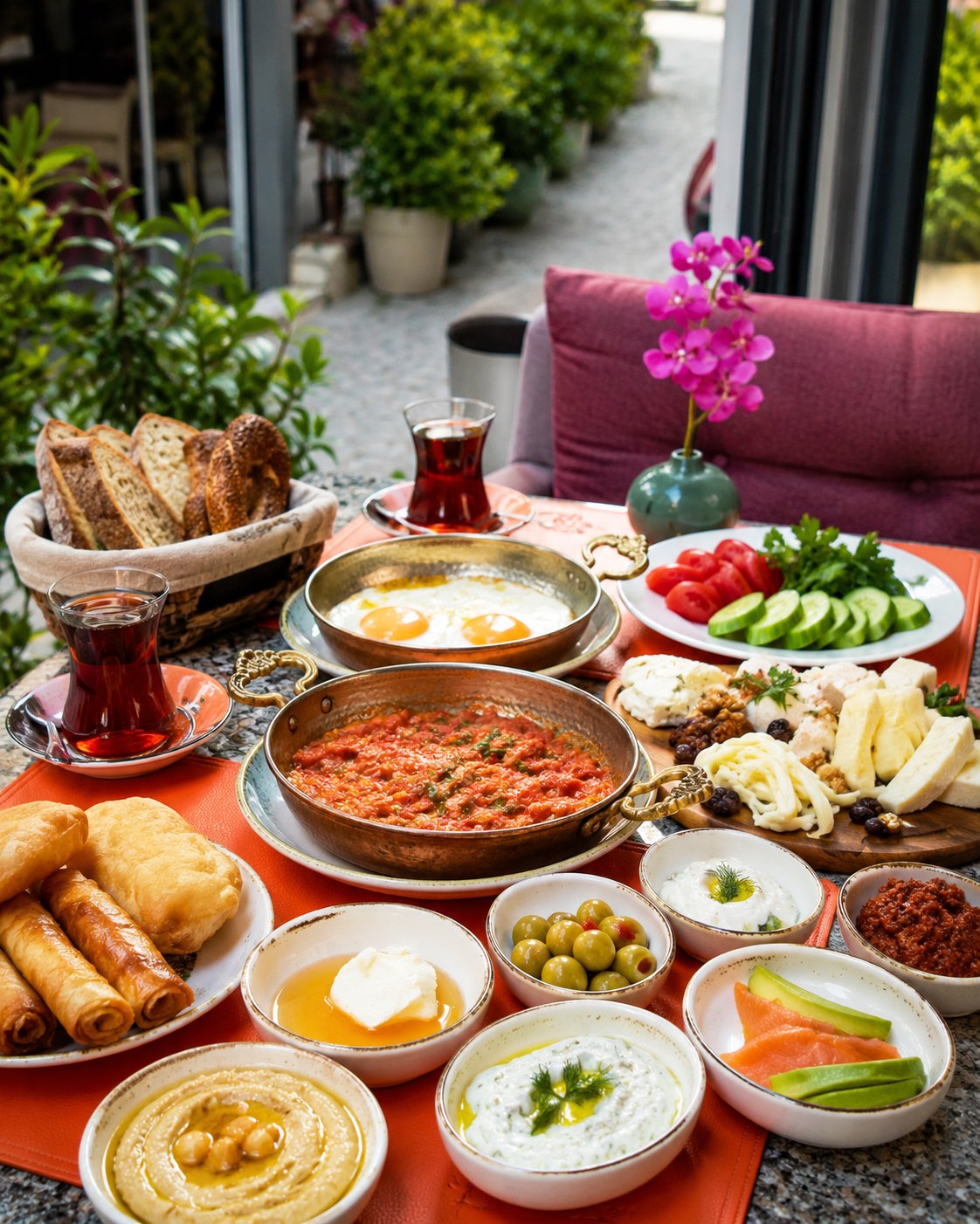 Divella Turkish breakfast table in Old City Istanbul