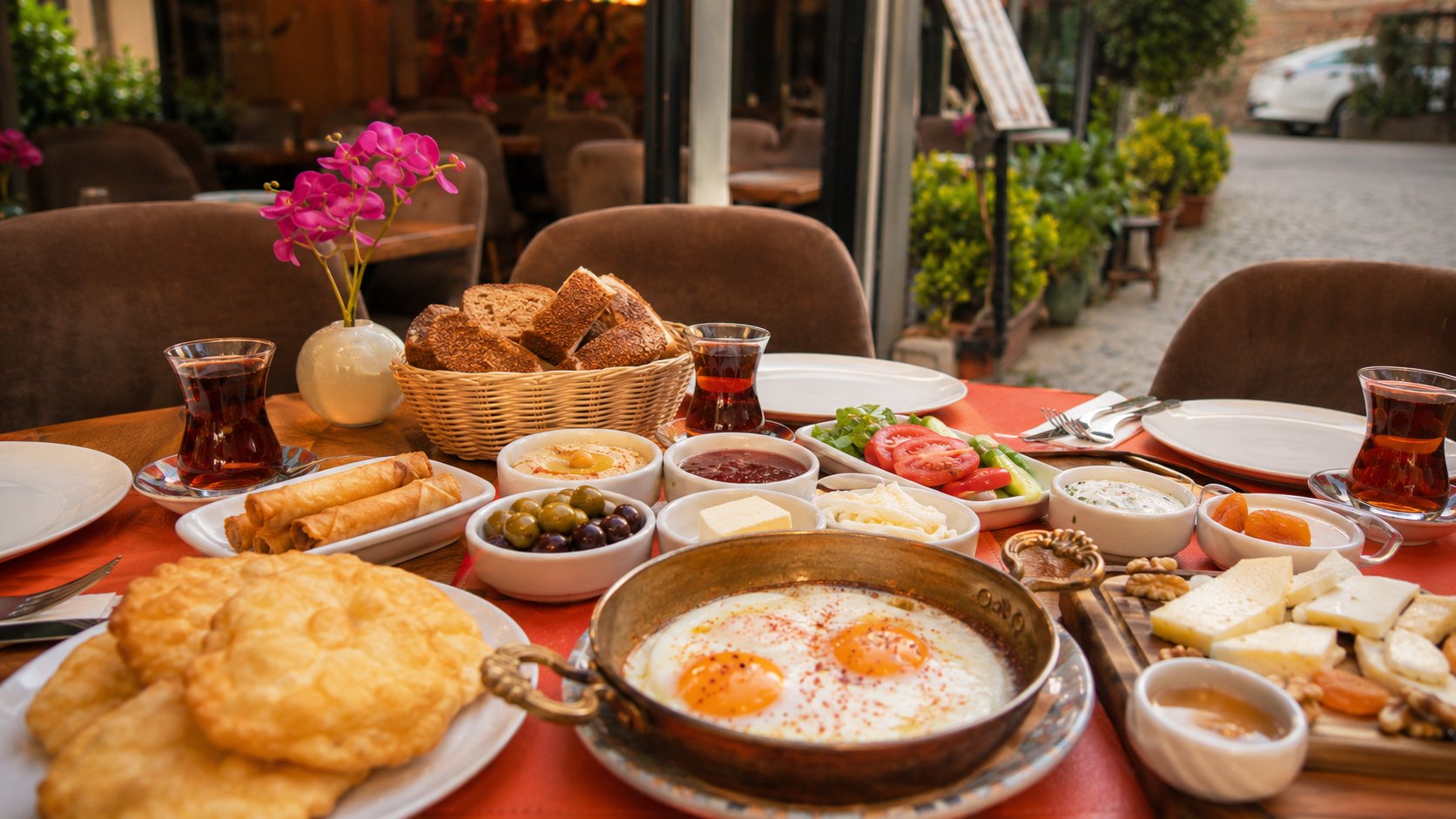 Divella breakfast dishes in Sultanahmet