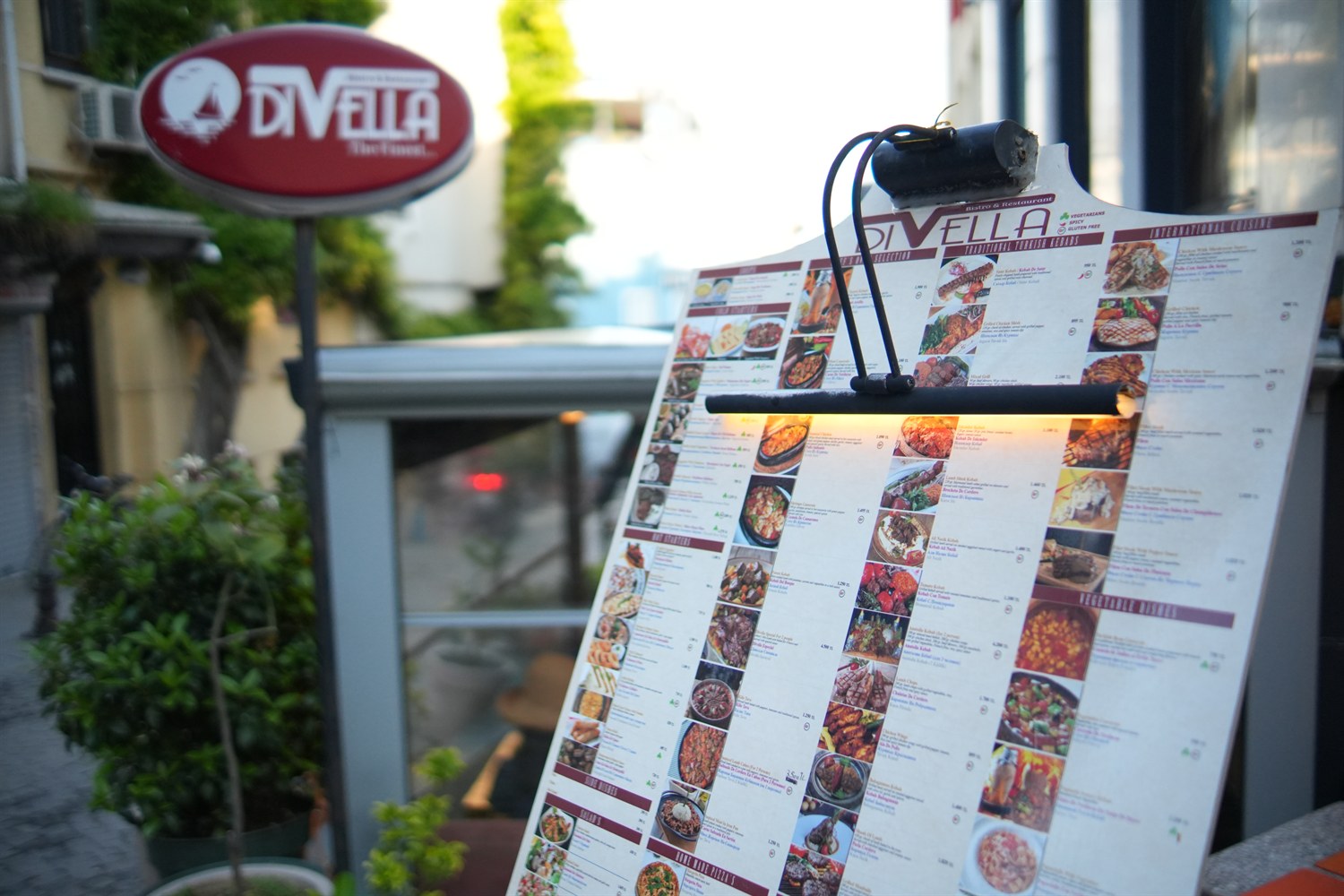 Divella Bistro Restaurant exterior in Sultanahmet Istanbul Old City