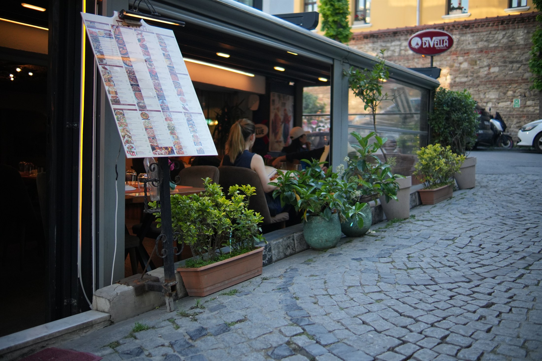 Divella Bistro Restaurant exterior in Sultanahmet Istanbul Old City